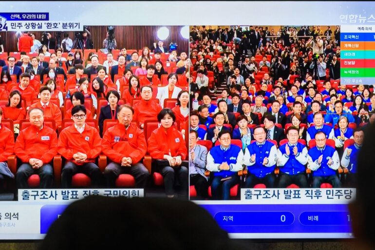 Zur Wahl in Südkorea waren mehr als 44,25 Millionen Bürger aufgerufen.