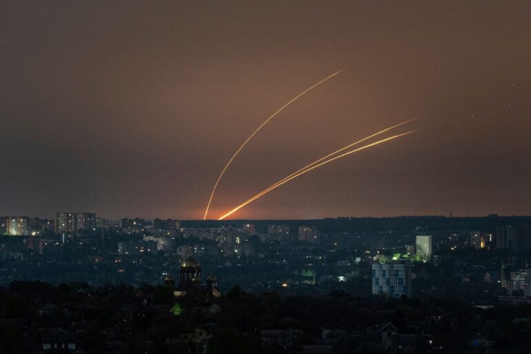 Russische Raketen werden von der Region Belgorod aus auf die Ukraine abgefeuert.
