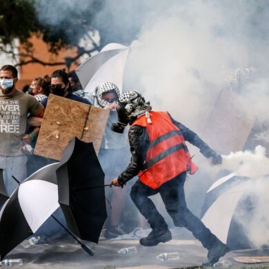 Vor knapp zwei Wochen hatte ein Einsatz der New Yorker Polizei an der Columbia-Universität für Aufsehen und Kritik gesorgt, in der Folge kommt es an Dutzenden US-Universitäten zu Protesten.