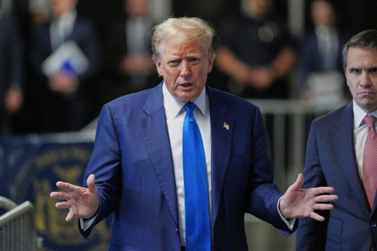 «Diese Leute leiten eine Gestapo-Regierung», soll der ehemalige US-Präsident Donald Trump über Joe Bidens Regierung gesagt haben.