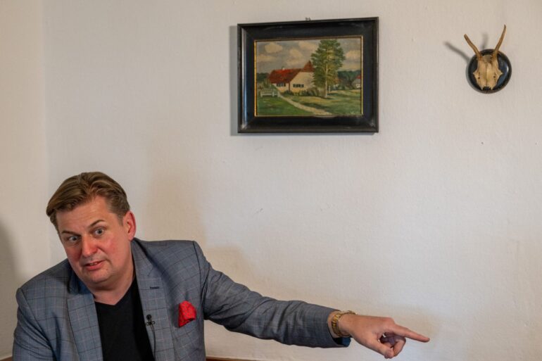 Maximilian Krah bei einer Veranstaltung in Bayern.