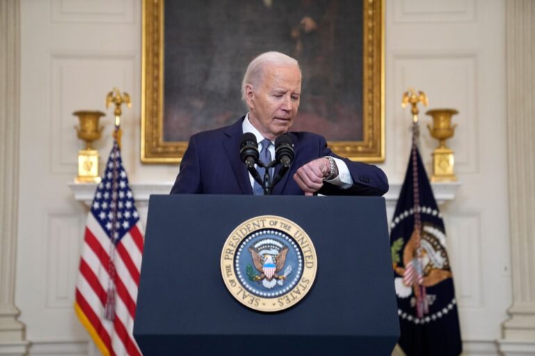 «Es ist ein Fahrplan für einen dauerhaften Waffenstillstand und die Freilassung aller Geiseln»: Joe Biden.