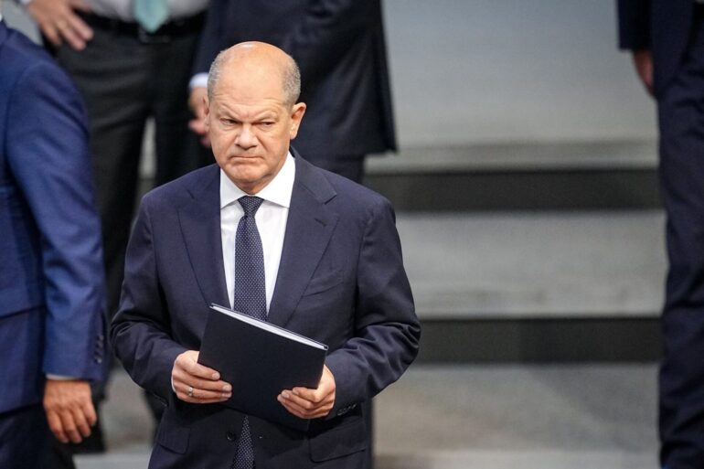 «Ukraine kann auch die von uns und unseren Verbündeten gelieferten Waffen einsetzen - immer in Übereinstimmungen mit internationalen rechtlichen Verpflichtungen»: Olaf Scholz.