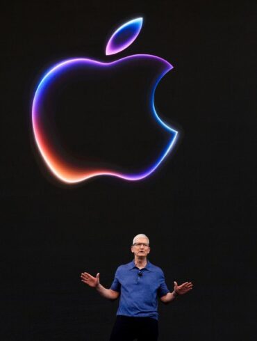 Apple-CEO Tim Cook auf der Apple-Entwicklerkonferenz WWDC in Cupertino.