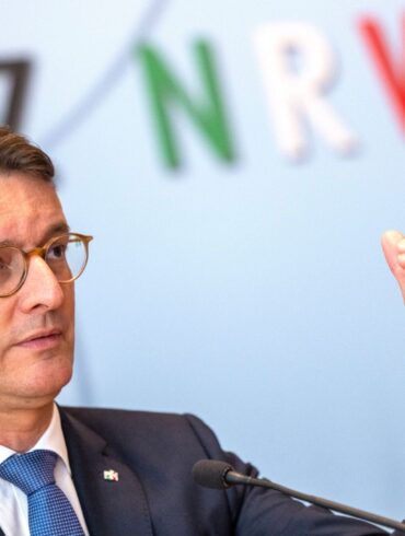 Der Ministerpräsident des Landes Nordrhein-Westfalen: Hendrik Wüst.