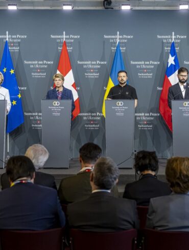 Worte zum Abschluss. Der zweittägige Gipfels zum Frieden in der Ukraine im Bürgenstock Resort in der Schweiz ist beendet.