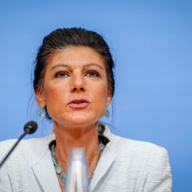 Sahra Wagenknecht kommt einer Umfrage zufolge mit ihrer Partei in Thüringen derzeit auf 21 Prozent.