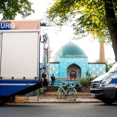 Die Blaue Moschee an der Außenalster in Hamburg wurde beschlagnahmt.