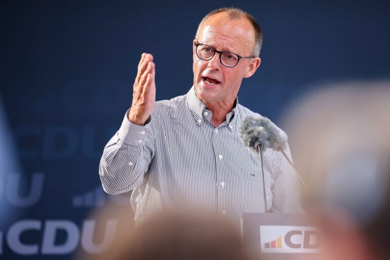Friedrich Merz formuliert Ziele für seine Partei zur Bundestagswahl 2025. (Archivbild)