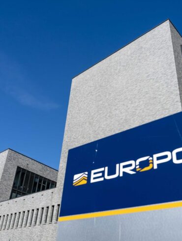 Blick auf das Gebäude von Europol. Europol ist die EU-Polizeibehörde mit Sitz in Den Haag.