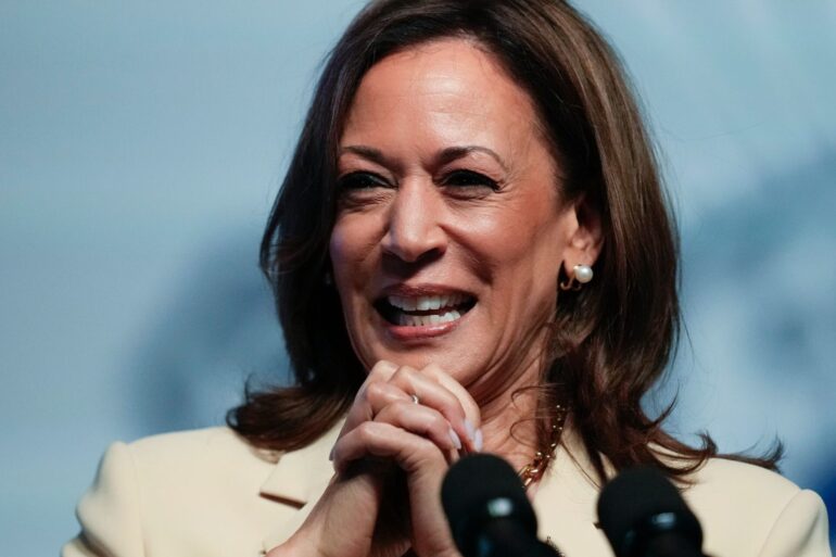 Kamala Harris wirbt mit dem Schlagwort «Freiheit» für sich. (Archivbild)