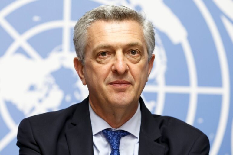 Der UN-Flüchtlingshochkommissar Filippo Grandi hat die Ukraine seit Beginn des russischen Überfalls vor mehr als zwei Jahren bereits mehrfach besucht und sichert in Kiew nun weitere Hilfe zu. (Archivbild)
