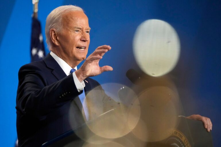 «Ich bekomme überwältigende Unterstützung», sagt Biden.