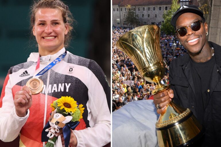 Werden die deutsche Fahne in Paris tragen: Judoka Anna-Maria Wagner und Basketballer Dennis Schröder.