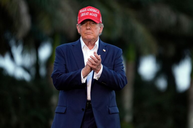 Trump hat bei den parteiinternen Vorwahlen die nötigen Delegiertenstimmel gesammelt. (Archivbild)