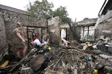 Auch beim zweiten schweren russischen Luftangriff auf die Ukraine in zwei Tagen wurden Menschen getötet.
