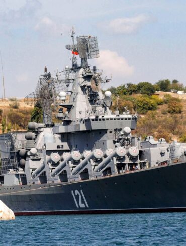 Auch der russische Raketenkreuzer «Moskwa» wurde damals mit einer Neptun-Rakete versenkt. (Archivbild)