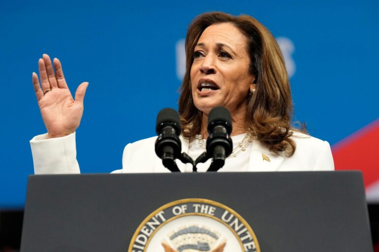 Harris: «Was das amerikanische Volk meiner Meinung nach verdient, ist ein neuer Weg nach vorne und eine Abkehr vom letzten Jahrzehnt.»