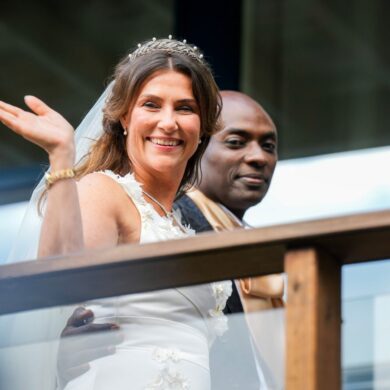 Ein glückliches Brautpaar: Prinzessin Märtha Louise und der Schamane Durek Verrett.
