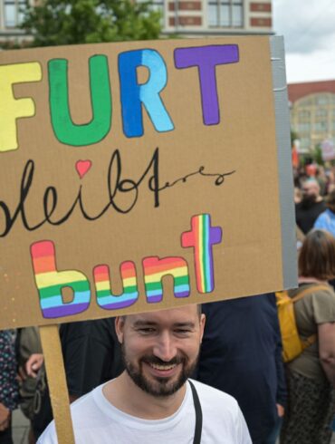 In Erfurt fanden erneut Proteste gegen Rechtsextrmisums statt. (Archivbild)