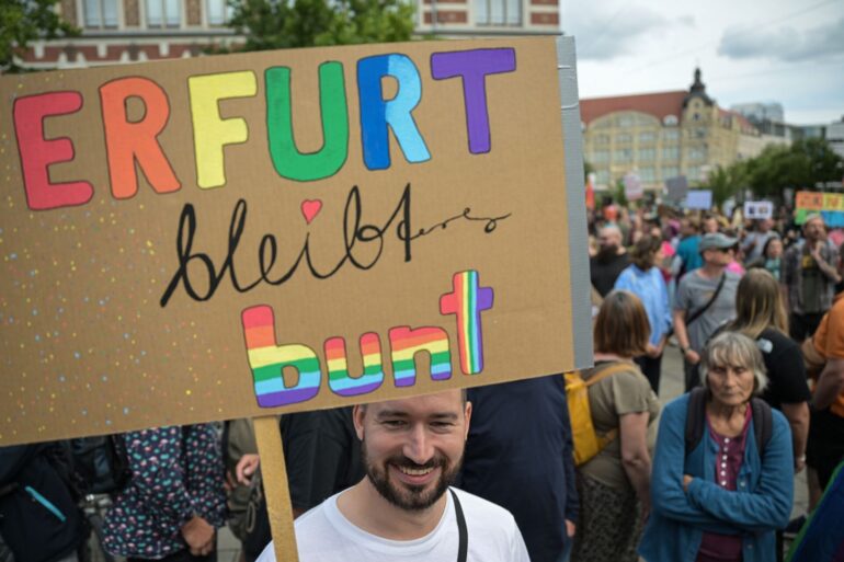 In Erfurt fanden erneut Proteste gegen Rechtsextrmisums statt. (Archivbild)
