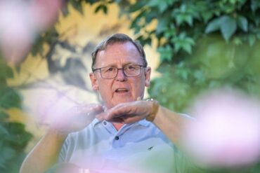 Ministerpräsident Ramelow muss um sein Amt fürchten - seine Linke steht in Thüringen in einer neuen Umfrage bei 13 Prozent. (Archivfoto)