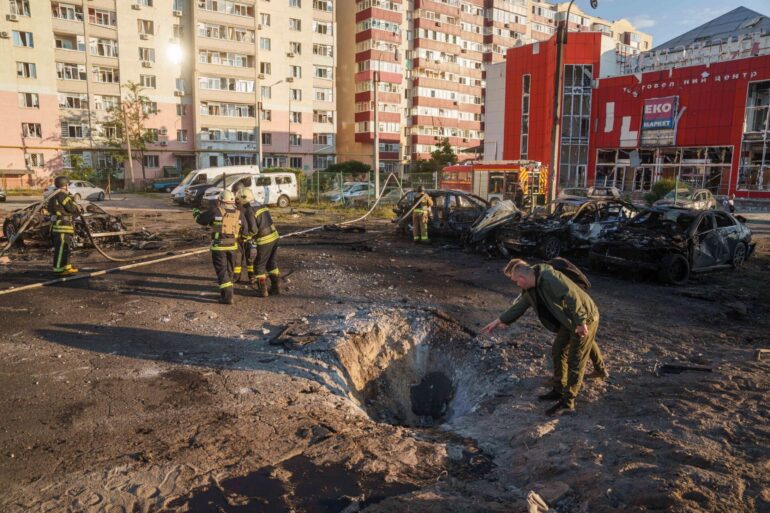 Russland hat die Ukraine massiv mit Raketen, Marschflugkörpern und Drohnen angegriffen.