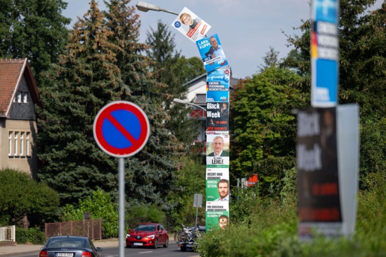 Der Wahlkampf läuft auch Hochtouren. In drei Wochen wird in Sachsen und Thüringen gewählt. (Archivbild)