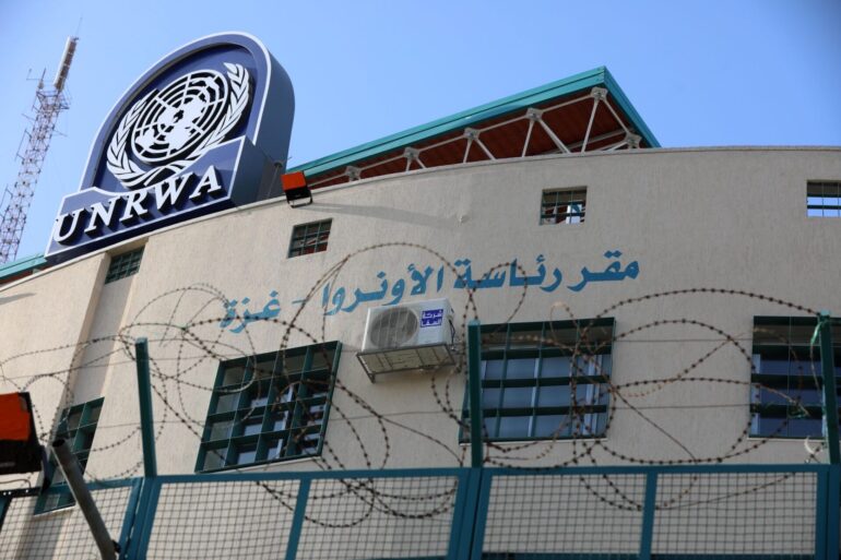 Das UNRWA-Hauptquartier in Gaza