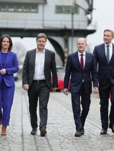 So ist die Ampel-Regierung einmal angetreten, damals unter dem Titel «Fortschrittskoalition». (Archivbild)