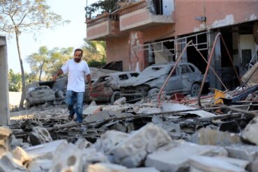 Israels Luftangriffe hinterlassen schwere Schäden im Libanon.