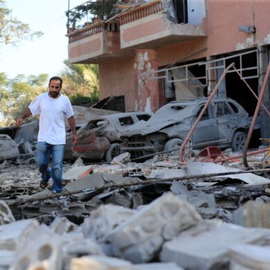 Israels Luftangriffe hinterlassen schwere Schäden im Libanon.