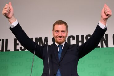 Die CDU von Ministerpräsident Kretschmer ist bei der Landtagswahl in Sachsen auf den ersten Platz gekommen.