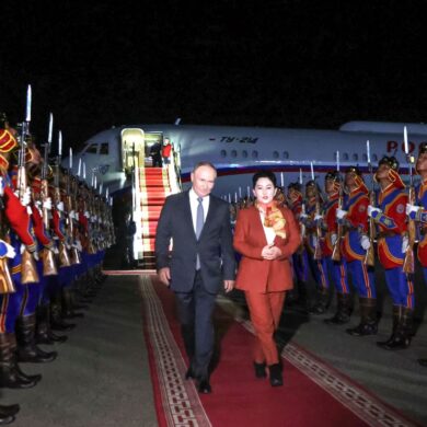 Kremlchef Wladimir Putin besucht ungeachtet des Haftbefehls wegen mutmaßlicher Kriegsverbrechen in der Ukraine Russlands Nachbarland Mongolei.