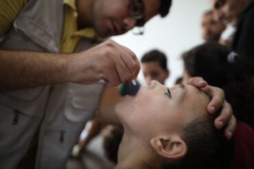 Im Süden des Gazastreifens sollen 340.000 Kinder geimpft werden.