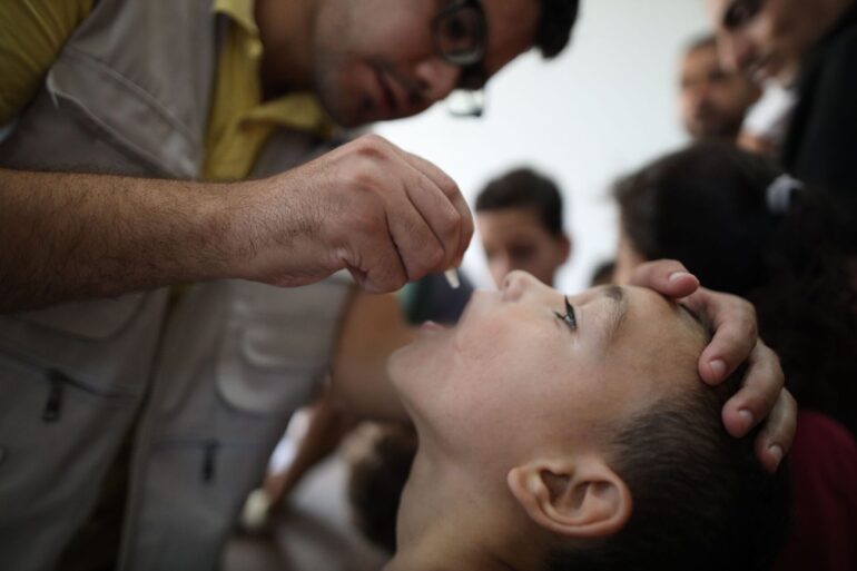 Im Süden des Gazastreifens sollen 340.000 Kinder geimpft werden.