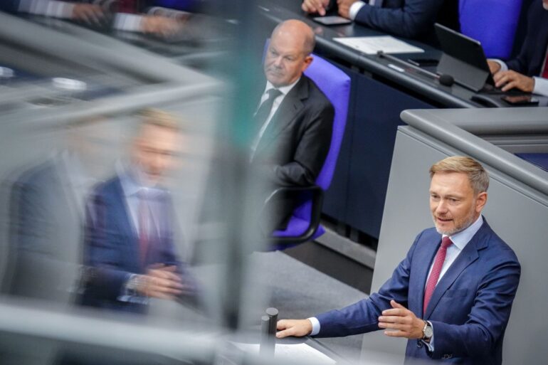 Finanzminister Christian Lindner hält seinen Haushalt für rechtssicher.