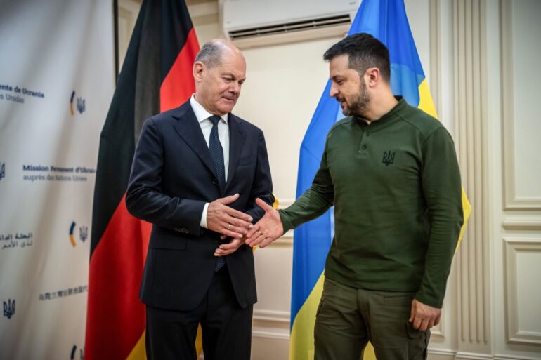 Bei der militärischen Unterstützung der Ukraine gibt es für den Kanzler klare Grenzen.