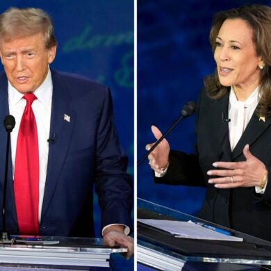 Donald Trump und Kamala Harris schenkten sich auf der Bühne beim TV-Duell nichts.