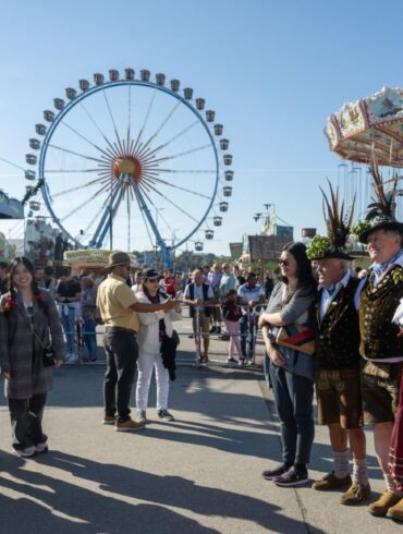 Gute Stimmung zum Wiesn-Auftakt.