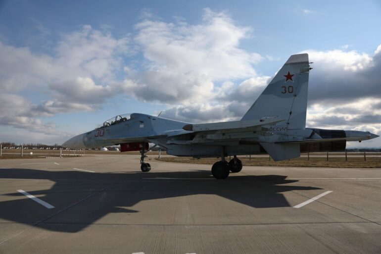 Die Ukraine nimmt für sich den Abschuss eines russischen Kampfjets über dem Schwarzen Meer in Anspruch. (Archivbild)