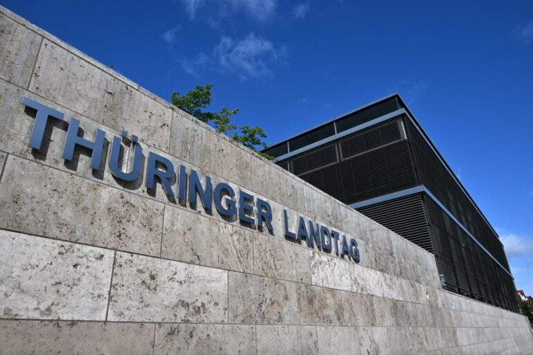 Thüringens Landtag trifft sich zu seiner ersten, wahrscheinlich turbulenten Sitzung (Archivbild).