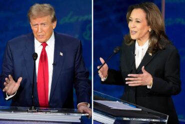 Donald Trump lehnt eine Revanche gegen Kamala Harris auf der Fernsehbühne ab. (Archivbild)