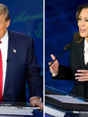 Donald Trump lehnt eine Revanche gegen Kamala Harris auf der Fernsehbühne ab. (Archivbild)