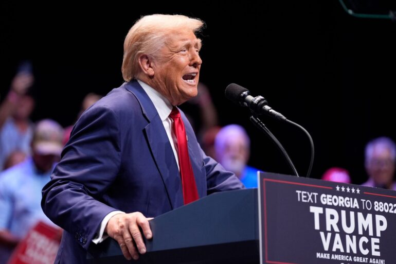 Trump will nach der Präsidentschaftswahl im November wieder ins Weiße Haus einziehen. (Archivbild)