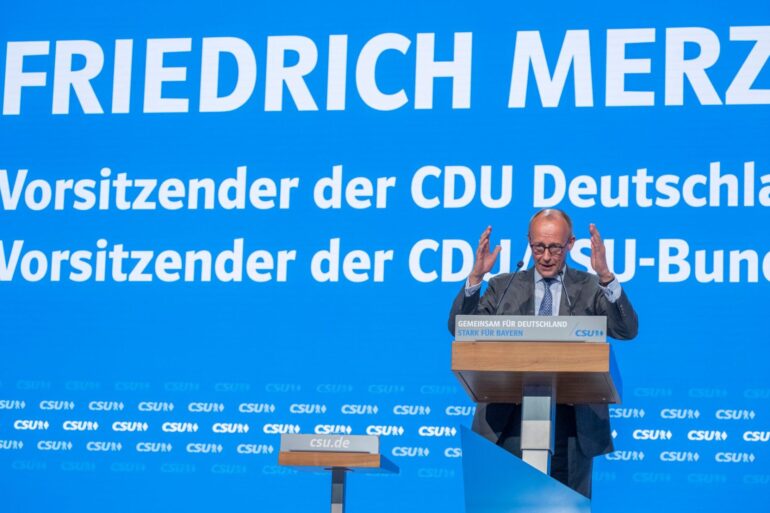 Klare Worte von Friedrich Merz auf dem CSU-Parteitag.