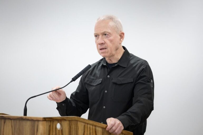 Israels Verteidigungsminister Galant droht dem Iran. (Archivbild)