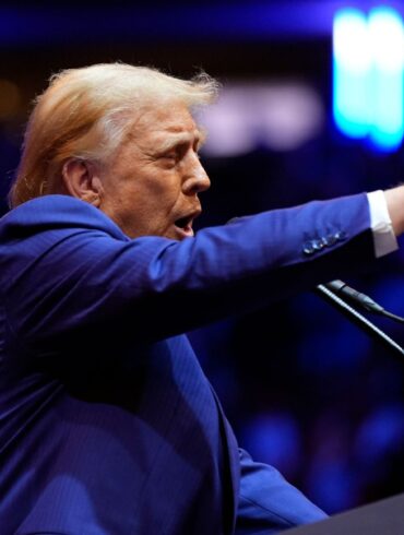 Donald Trump hat bei einer Wahlkampfveranstaltung im Madison Square Garden in New York um Stimmen geworben.