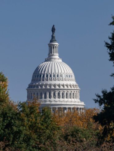 Blick auf das Kapitol in der US-Hauptstadt Washington.