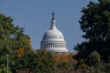 Blick auf das Kapitol in der US-Hauptstadt Washington.
